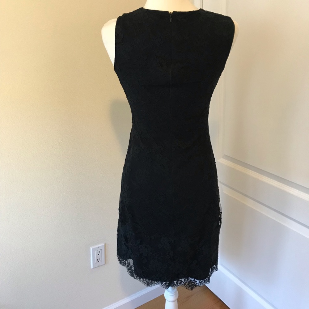 THEORY Black Alessandra Lace Dress size 2 - Picture 6 of 8